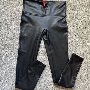 Black Faux Leather Leggings